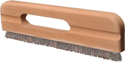 Produktbild von 270mm Tapezierbürste mit Griffaussparung | Tapezierbesen - stabile & weiche Bürstenhaare | Tapezierwischer mit Rosshaar | Maler Handbürste - glatt & blasenfrei Tapeten andrücken | Tapetenstreicher