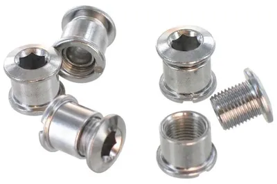 Produktbild von Var Chain Rings Kettenblattschraubensatz 5 Einheiten Silber  Silber One Size
