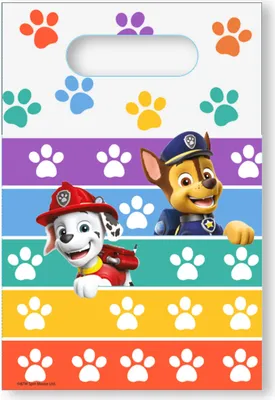 Productafbeelding van AMSCAN - 8 papieren feestzakjes PAW Patrol 6,25 x 9,25 cm