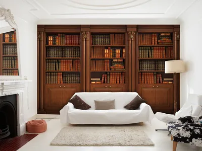 Produktbild von Vlies Fototapete Bücherregal 400x280 cm Tapeten Wandtapete XXL Bücher i-0016-a-a