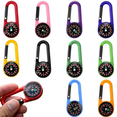 Productafbeelding van Mini Kompass Sleutelhanger Set voor Kinderen - 10 Kleuren