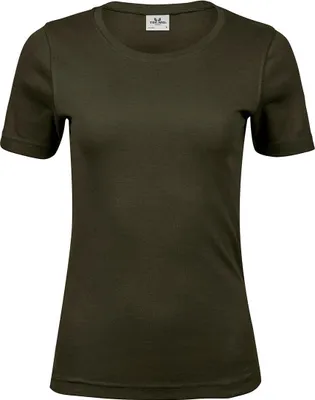 Obrázok produktu pre Tee Jays 580 | Dámske tričko Interlock - farba: Dark Olive - veľkosť: XL