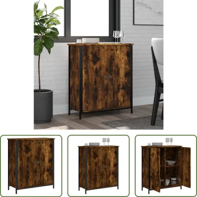 Produktbild von The Living Store Sideboard Räuchereiche 70x30x80 cm Holzwerkstoff