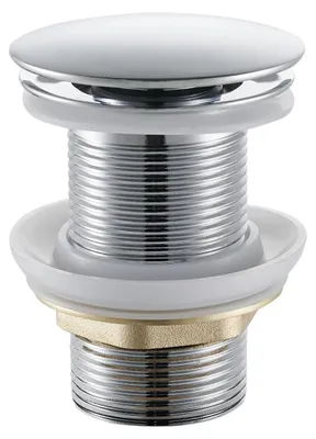Obrázek produktu pro Umyvadlová výpusť - 5/4“ click-clack bez přepadu - nerez - 10/60mm - chrom