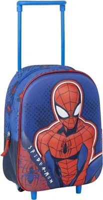 Produktbild von Schulrucksack mit Rädern Spider-Man Blau 25 x 31 x 10 cm