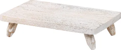 Produktbild von Marrakesch Boho Deko Tablett Serviertablett aus Holz 30 x 20 cm | Servierplatte Amika als Dekorative Tischdeko für Küche und Wohnzimmer | Vintage Frühstückstablett rechteckig für Schlafzimmer