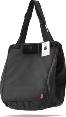Produktbild von Einkaufswagentasche mit Kühlfunktion – Kühltasche für Tiefkühl- & Frischeware – Einhängetasche für alle Supermärkte mit Sichtfenster zur Individualisierung – Verstellbare Henkel – Reißverschluss-Deckel – 40L Volumen – 12kg Traglast