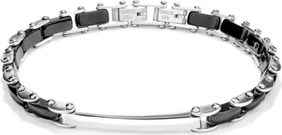 Obrázok produktu pre Pánsky náramok Radiant RH000005 Black Silver Plated