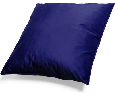 Imagen del producto de Funda de cojín de microfibra, 50x50 cm, azul oscuro