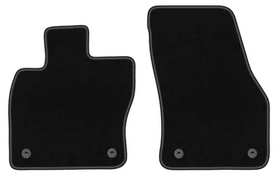 Image de Tapis avant en moquette pour Seat Ateca 2016- (crossover) – 2 pièces, noirs, sur mesure – Wielganizator BASIC
