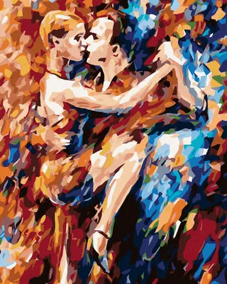 Image de Zuty - Peinture par numéros - DANS LA PASSION DE LA DANSE, 40 x 50 cm, sans cadre et sans toile tendue