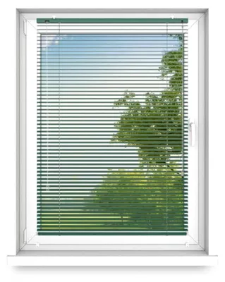 Produktbild von Jalousien für Fenster Innen ohne Bohren - Aluminium Jalousien für Wohnzimmer, Schlafzimmer, Küche, Büro - mit Seilführung - Smaragdgrün, Rechts, 800x1600