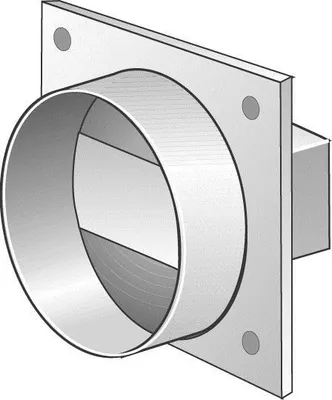 Produktbild von Helios Flachkanal-Rückschlagkl FLRSK 100 mit DN 100 Ausgang Wand