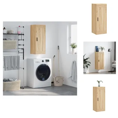 Immagine prodotto di vidaXL Armadio a muro rovere Sonoma 34,5x34x90 cm materiale legno - Credenze