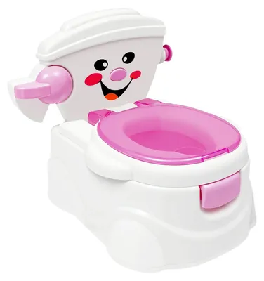 Immagine prodotto di Vasino per bambini - Vasino - Design Smiley - Seduta e coperchio rimovibili - A prova di perdite - Facile da pulire - Portatile - Rosa