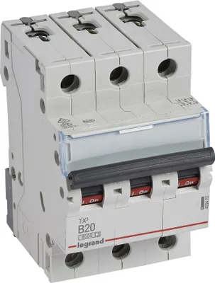 Zdjęcie produktu dla Legrand TX3, Miniaturowy wyłącznik, Typu B, IP20, 240 - 415 V