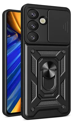 Immagine prodotto di Custodia ibrida Armor Camshield per Samsung Galaxy S26 - nera