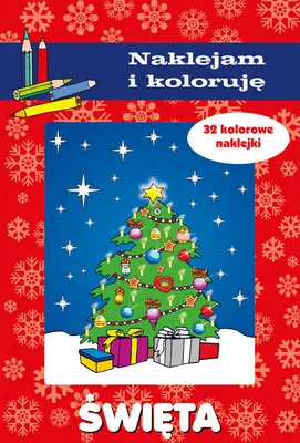 Immagine prodotto di Święta Naklejam i koloruję - Anna Wiśniewska (Malbuch für Kinder auf Polnisch)