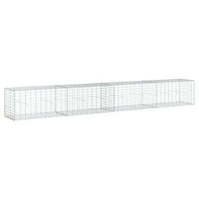 Image de vidaXL Panier de gabion avec couvercle 400x50x50 cm Fer galvanisé