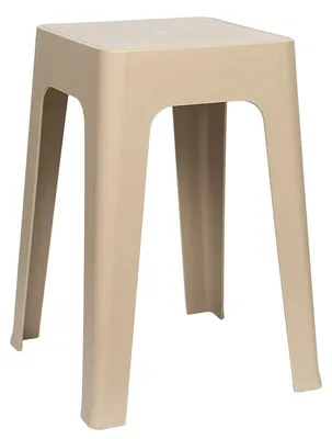 Produktbild von Home Deco Factory Sitzhocker/Stuhl - beige - D34 x H47 cm - Stapelbar