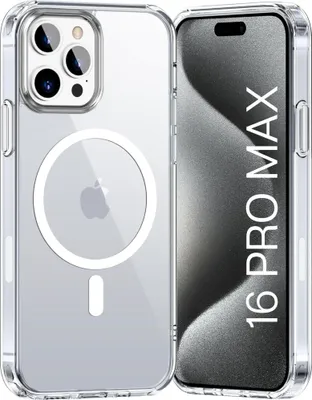 Produktbild von Hülle für iPhone 16 PRO MAX - Magnetische Transparent Handyhülle Kratzfest Schutzhülle Ultra Dünn Phonillico®