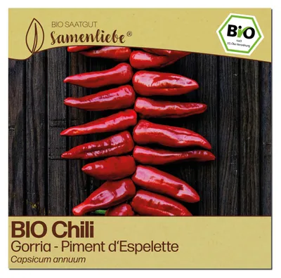 Produktbild von Samenliebe  Chili Samen | Gorria - rot & mild-scharf - samenfestes  Saatgut