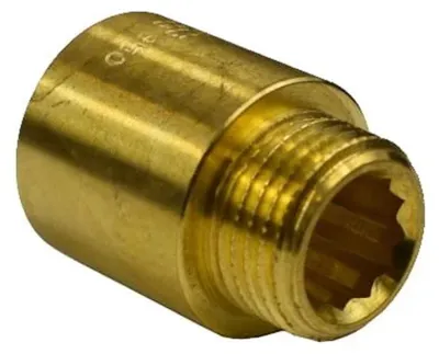 Zdjęcie produktu dla Złączka gwintowana mosiężna przedłużka kranu 1 1/4" AG x 1 1/4" IG 30 mm