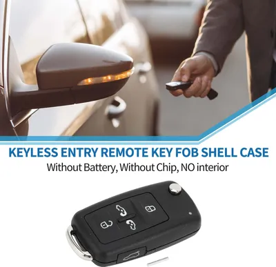 Image de Coque De Clé À 5 Boutons Pour Télécommande D'Entrée Sans Clé De Remplacement Pour Vw Transporter T5 T6