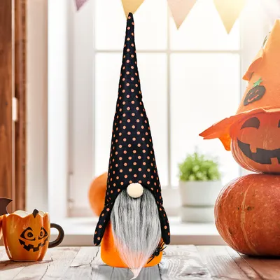 Obrázok produktu pre Halloween Bábika bez tváre Halloween dekorácie pre domáce narodeninové dekorácie Party Supplies, čierna