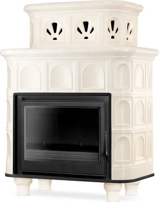 Produktbild von Kaminofen Kachelofen Hellbrunn Blmschv2 11kW klassisches Design Weiss