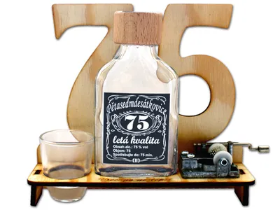 Obrázek produktu pro Značka na výročí 75 let s flašinetem