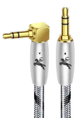Productafbeelding van Audiophile AUX-kabel 3,5 mm met Hoekstecker