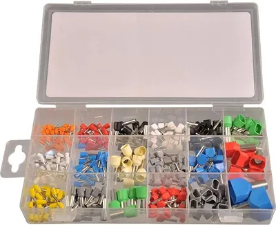 Produktbild von Standford Aderendhülsen 0.5-16mm² isoliert Einzeln in Kunststoffbox 300 tlg. Sortiment