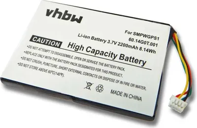 Produktbild von vhbw Akku Ersatz für SMPWGPS1, 60.14G0T.001 für GPS Navigation Navi (2200 mAh, 3,7 V, Li-Ion)
