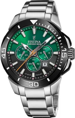 Produktbild von Festina Herren Uhr Chrono bike Collection Grün F20641/B Edelstahl