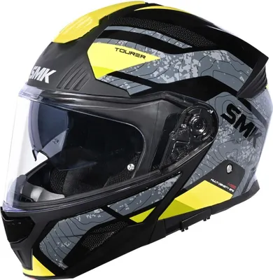 Produktbild von SMK Gullwing Navigator Klapphelm, grau/gelb, L (59)