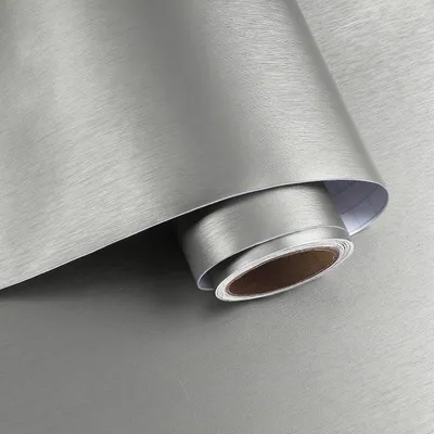 Obrázek produktu pro Samolepicí tapetová fólie, dekorativní fólie, metalická stříbrná, 40 x 800 cm