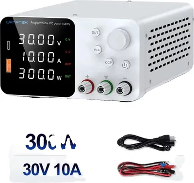 Obrázek produktu pro Laboratorní napájecí zdroj, nastavitelný 30V, 10A výstup, TPS3010 30V 10A, 220V EU zástrčka