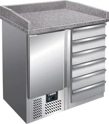 Produktbild von Saro Pizzatisch Mit Schubladen Modell Pz 4001, Maße: B 955 X T 700 X H 1020