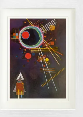 Produktbild von Wassily Kandinsky Gerahmtes Bild Mit Edlem Passepartout | Wand-Bilder | Im Bilderrahmen - Strahlenlinien, 1927 (40 x 30 cm)