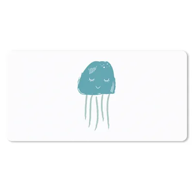 Produktbild von MuchoWow® Mauspad Mousepad Pastell - Qualle - Illustration 60x30 cm - Mousepads - Maus Mat - Pad - Mausunterlage - Nachhaltig