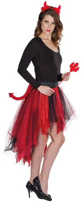 Produktbild von Tüllrock Teufel - für Halloween Kostüm Damen