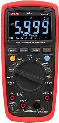 Produktbild von UNI-T Multimeter UT139S True RMS NCV EBTN-Display 170x80x48mm CAT III 600V