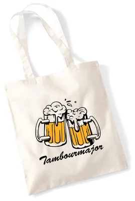 Produktbild von Huuraa Jutebeutel Tambourmajor Spielmannszug 10 Liter Natural Baumwolle Tasche Geschenkidee