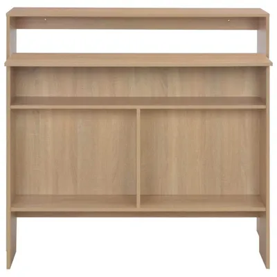 Obrázok produktu pre vidaXL Barový stôl s 2 doskami dubový vzhľad 130x40x120 cm