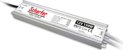 Produktbild von Scharfer hermetisch Netzteil 150W 12V IP67 12.5A universal Trafo SCH-150-12