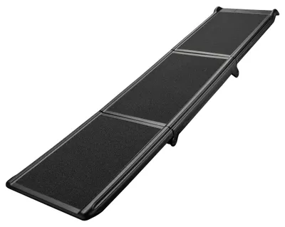 Image de Ramp pour chiens Wiltec, 180 x 40 cm, capacité de 50 kg, pliable en 3 parties, surface antidérapante. Rampe d'accès pour chiens, pliable, en PP, pour voitures, SUV et pick-up