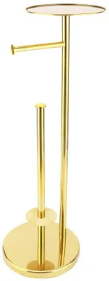 Image de Support de toilettes sur pied - élégant et pratique - 1 pièce - acier inoxydable - 65 cm