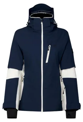 Image de Dare 2B - Veste de ski "Lumi" pour femmes, extensible, modèle RG13596 (taille 38 DE) (bleu marine/gris clair)