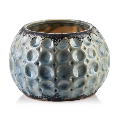 Image de Jardinière en céramique MONDEX DIVINE 19,5 x 19,5 x H 13 cm, beige, 1 pièce